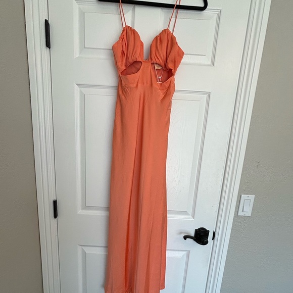 NWT Sage + Paige Peach Rosabel Maxi Dress - Picture 3 of 9